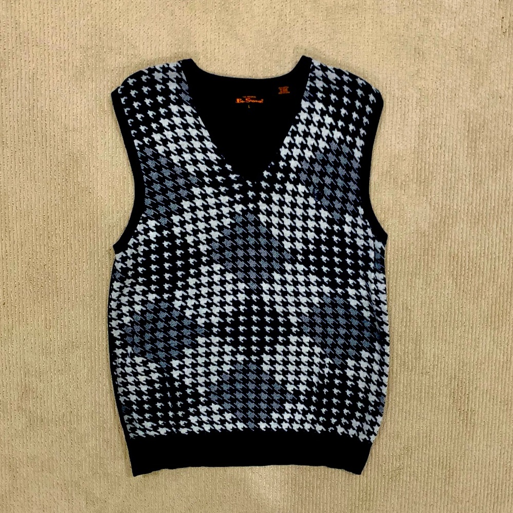 Ben Sherman diamond knit sweater vest